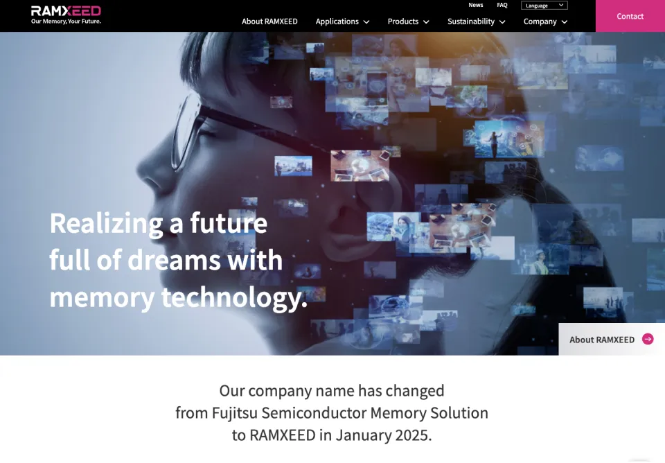 FeRAM・ReRAMのリーディングカンパニー RAMXEED｜英語グローバルサイト